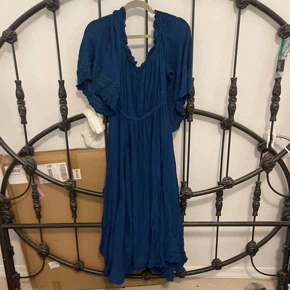 Free People Beach Bliss Maxi Dress Endless Indigo - Picture 7 of 7